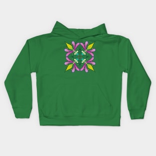 Luminescent insects having a meeting in the middle of the night Kids Hoodie